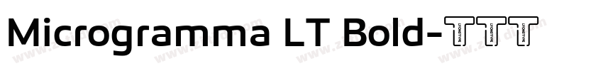 Microgramma LT Bold字体转换
